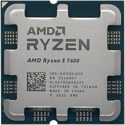 AMD Ryzen 5 6C/12T 7600 (3.8/5.1GHz Boost,38MB,65W,AM5, Radeon Graphics) TRAY