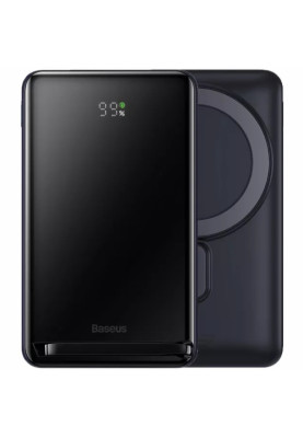 УМБ Baseus Magnetic Wireless Bracket 10000mAh 20W,Type-C PD,QC3.0,Qi,cabel 60W 0,5м Black