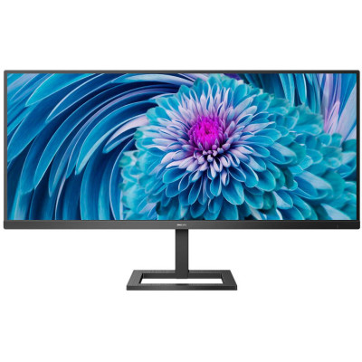 Монітор TFT 34" Philips 345E2AE, IPS, 3440 x 1440, DP, HDMI x 2, колонки, чорний