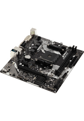 ASRock B450M-HDV R4.0 (AM4/B450, 2*DDR4, PCIex16, DVI-D/HDMI/VGA, 4xSATAІІІ, M.2, GLan, 8ch, mATX)