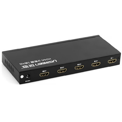 Сплітер HDMI 1.4 UHD 4K/30Hz 3D, HDCP,1080P 1*4 40202 UGREEN Чорний