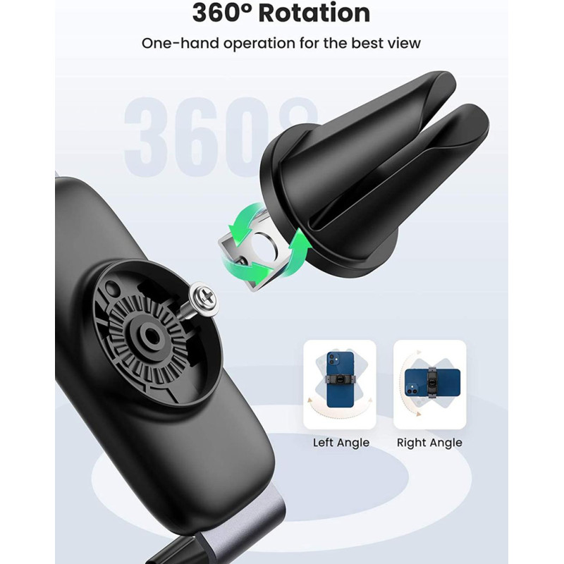 Автомобільний тримач для смартфна Ugreen LP120 Air Vent Mount Phone Holder Косм. Сірий