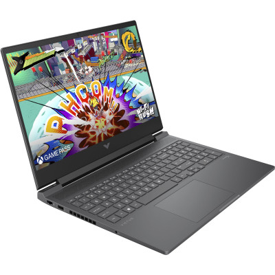 Ноутбук HP Victus 16-s1018ua 16.1" FHD IPS,300n/Ryz7 8845HS (5.1)/32Gb/SSD512Gb/RTX 4050,6GB/Підсв/DOS/Сірий (B83DBEA)