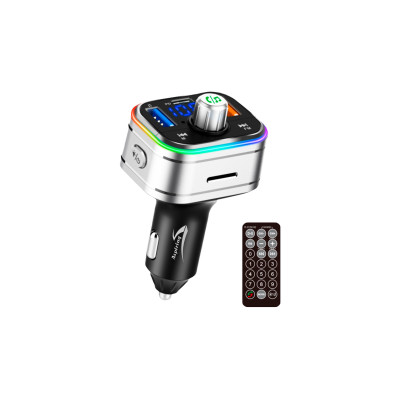 автомобільний FM-трансміттер Aspiring Wave 2 LED/Bluetooth/MicroSD/DSP/QC3.0/Пульт ДК