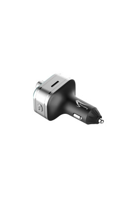 автомобільний FM-трансміттер Aspiring Wave 2 LED/Bluetooth/MicroSD/DSP/QC3.0/Пульт ДК