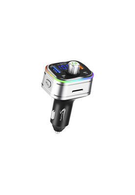 автомобільний FM-трансміттер Aspiring Wave 2 LED/Bluetooth/MicroSD/DSP/QC3.0/Пульт ДК