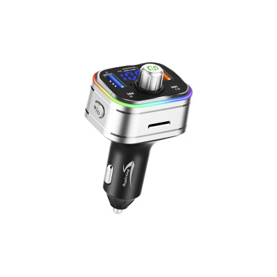 автомобільний FM-трансміттер Aspiring Wave 2 LED/Bluetooth/MicroSD/DSP/QC3.0/Пульт ДК