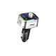 автомобільний FM-трансміттер Aspiring Wave 2 LED/Bluetooth/MicroSD/DSP/QC3.0/Пульт ДК