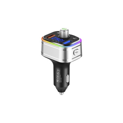 автомобільний FM-трансміттер Aspiring Wave 2 LED/Bluetooth/MicroSD/DSP/QC3.0/Пульт ДК