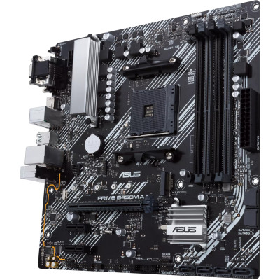 Asus PRIME B450M-A II (AM4/B450, 4*DDR4, PCIex16, DVI-D/VGA/HDMI, 6xSATAІІІ, M.2, GLan, 8ch, mATX)