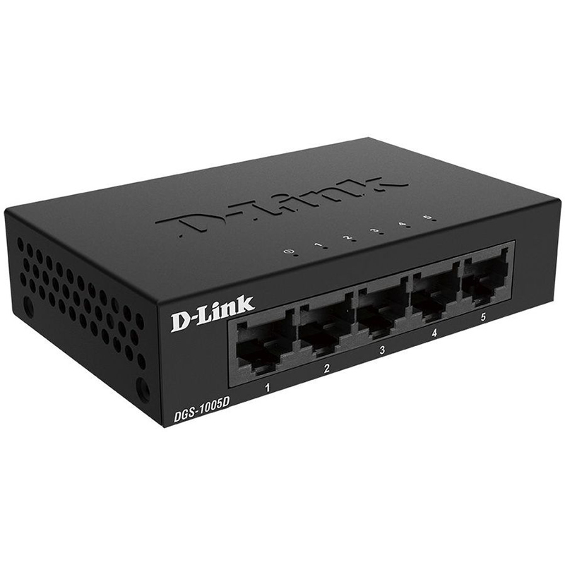 Комутатор D-Link DGS-1005D 5-port Gigabit Metal