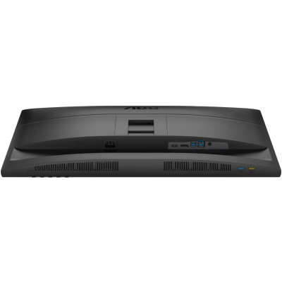 TFT 27" AOC Q27E4U, QHD, 120Hz, HDMI, DP, USB-hub, HAS, Pivot, колонки, чорний