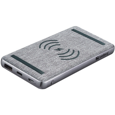 Повербанк Sandberg PD 20W 10000 mAh, Wireless QI 15W, USB-A Type-C OUT