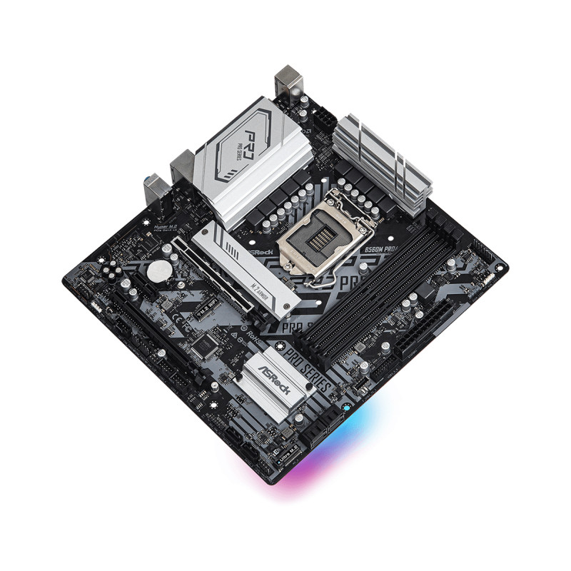 ASRock B560M PRO4/REF (1200/B560, 4*DDR4, 2xPCIex16, 6xSATAІІІ, 3xM.2, GLan, 7.1ch, mATX)
