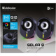 Акустична система 2.0 Defender Solar 8, 10Вт, Bluetooth, RGB підсвітка, USB, чорна
