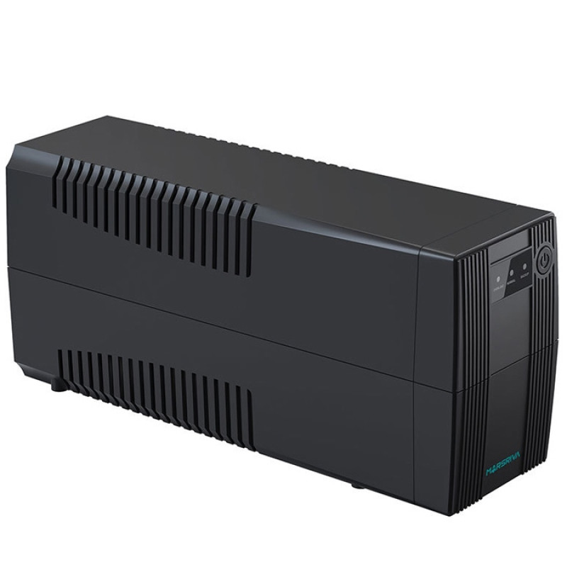 ДБЖ Marsriva MR-UF800, 800ВА/480Вт, Line-Interactive, LED version, 2хSchuko, 1*12V/9Ah