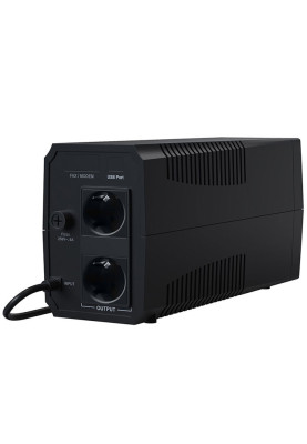ДБЖ Marsriva MR-UF800, 800ВА/480Вт, Line-Interactive, LED version, 2хSchuko, 1*12V/9Ah