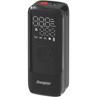 Автомобільний портативний компресор Energizer PAC4000 150 PSI, Power Bank 2000 мАг, Black Автомобільний портативний компресор Energizer PAC4000 150 PSI, Power Bank 2000 мАг, Black