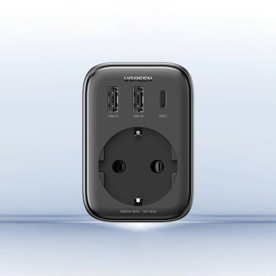 Зарядний пристрій 3xUSB 30W Outlet Extender (2хUSB-A+USB-C) CD314 Ugreen