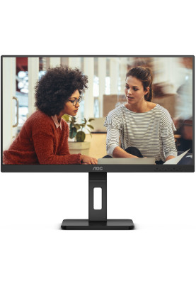 TFT 27" AOC Q27E3UMF, QHD, VA, HDMI, DP, USB-hub, HAS, Pivot, колонки, чорний
