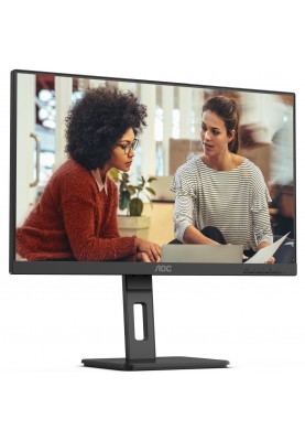 TFT 27" AOC Q27E3UMF, VA, 75Гц, HDMI, DP, USB-hub, HAS, Pivot, колонки, чорний