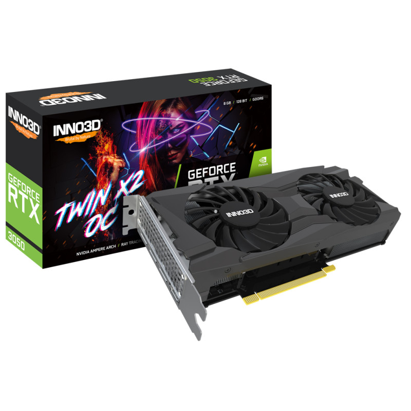 Відеокарта GeForce RTX3050 Inno3D Gaming OC, 8GB GDDR6 128bit PCI-E 4.0