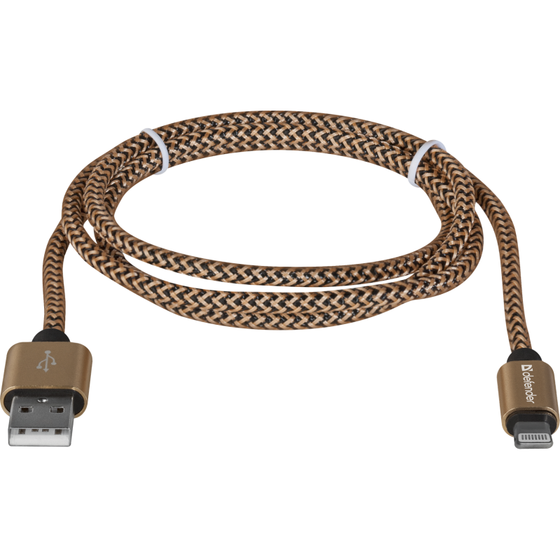 Кабель USB AM-Lightning M, 1.0 м, золотистий, 01-03T PRO Defender