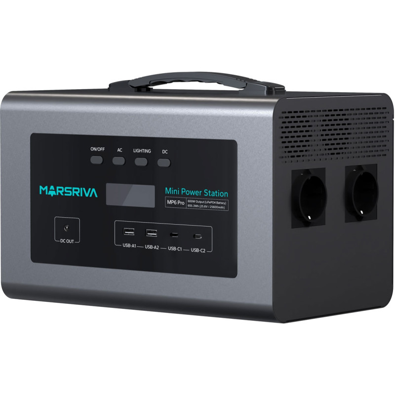 Зарядна станція Marsriva MP6Pro (655.3 Вт/г) 600W  LiFePO4