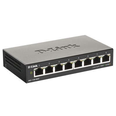 Комутатор D-Link DGS-1100-08V2 8xGE, EasySmart