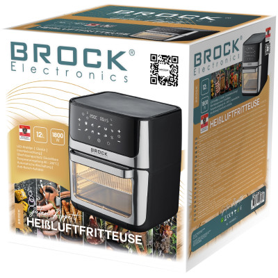 Мультипіч BROCK DA 1000 BK1800Вт/ 12л /сенсорне керування/гриль/шашлик/таймер/чорна Мультипіч BROCK DA 1000 BK1800Вт/ 12л /сенсорне керування/гриль/шашлик/таймер/чорна
