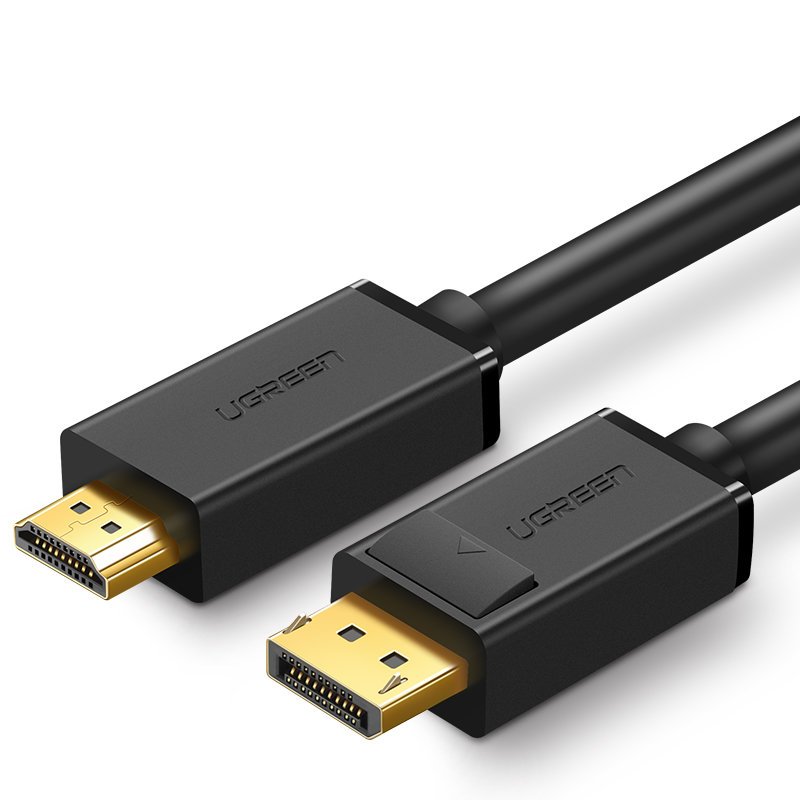 Кабель DisplayPort M - HDMI M 2 м. v1.4, DP101 чорний UGREEN