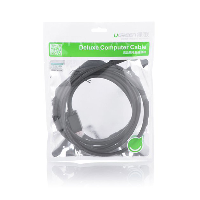 Кабель DisplayPort M - HDMI M 2 м. v1.4, DP101 чорний UGREEN
