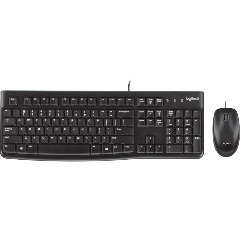 Комплект Logitech Desktop MK120 UA (клавіатура+мишка) чорний