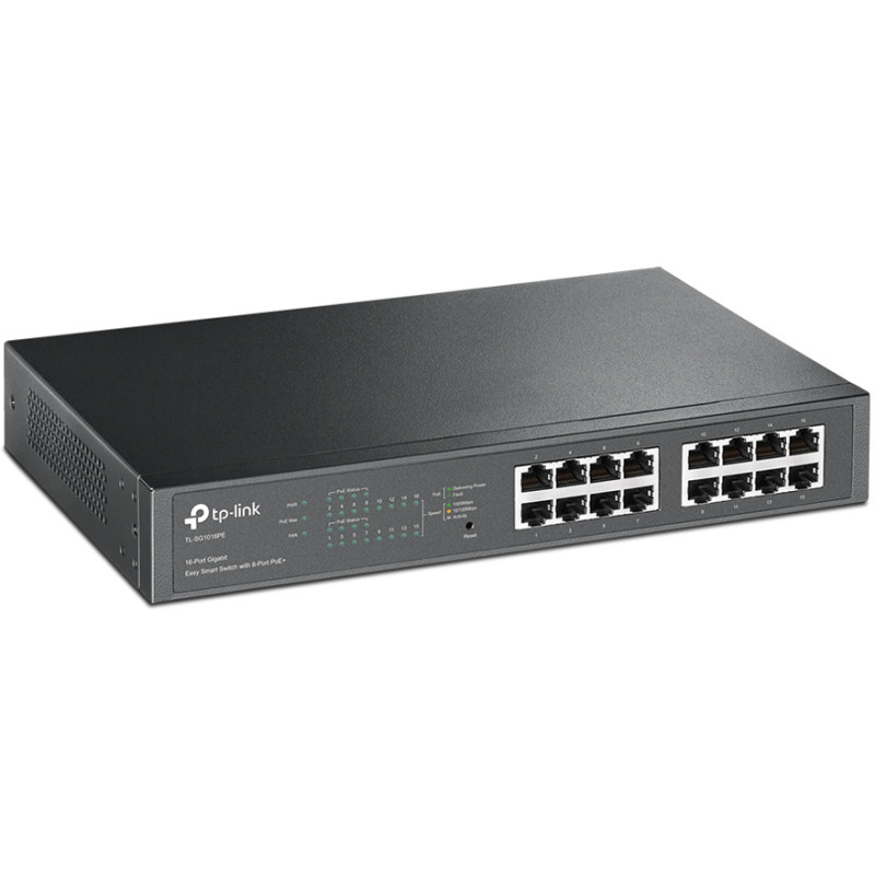 Комутатор TP-Link TL-SG1016PE 16x1GE/8xPoE+ 124.4 Вт, EasySmart