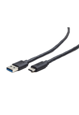 Кабель USB3.1 AM-Type-C M, 1.5 м, Kingda, 5Gbps, чорний