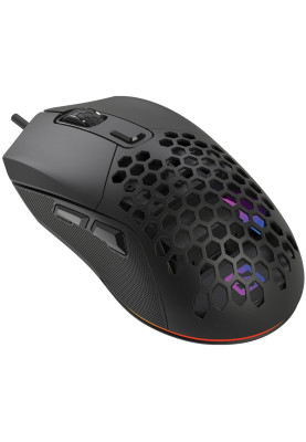 Мишка Sandberg FlexCover 6D Gamer Mouse RGB, ігрова, 12800 dpi., 6кн.Huano чорна