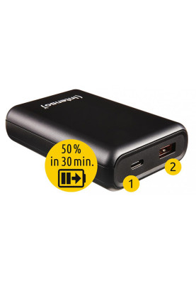 УМБ Intenso A10000 3A 10000mAh, PD/QC3.0 20W USB-C Out Li-pol антрацит