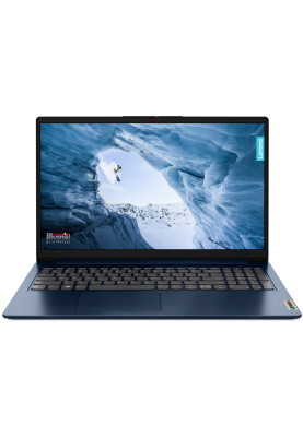 Ноутбук Lenovo IdeaPad 1 15.6"FHD IPS/R5-5500U/8/256SSD/Int/DOS/Abyss Blue (82R400BARM#)