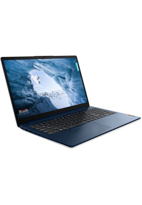 Ноутбук Lenovo IdeaPad 1 15.6"FHD IPS/R5-5500U/8/256SSD/Int/DOS/Abyss Blue (82R400BARM#)