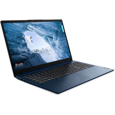 Ноутбук Lenovo IdeaPad 1 15.6`FHD IPS/R5-5500U/8/256SSD/Int/DOS/Abyss Blue (82R400BARM#)