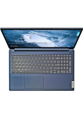 Ноутбук Lenovo IdeaPad 1 15.6"FHD IPS/R5-5500U/8/256SSD/Int/DOS/Abyss Blue (82R400BARM#)