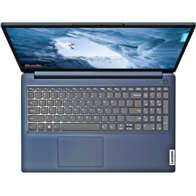 Ноутбук Lenovo IdeaPad 1 15.6`FHD IPS/R5-5500U/8/256SSD/Int/DOS/Abyss Blue (82R400BARM#)