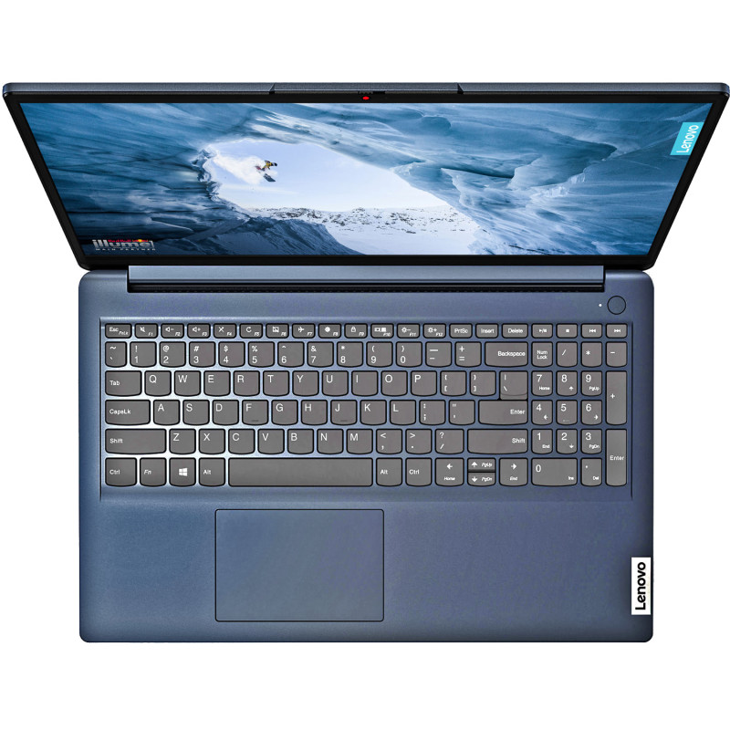 Ноутбук Lenovo IdeaPad 1 15.6"FHD IPS/R5-5500U/8/256SSD/Int/DOS/Abyss Blue (82R400BARM#)