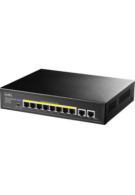 Комутатор Cudy GS1010PE, 8-Port Gigabit PoE+ Switch with 2 Gigabit Uplink Ports 120W
