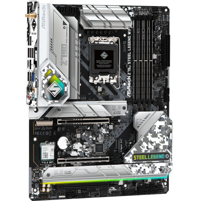 AsRock Z790 STEEL LEGEND WIFI (1700, 4*DDR5, 3*PCIex16, HDMI/DP, 8xSATA, 6xM.2, 2.5Glan,7.1ch, ATX) AsRock Z790 STEEL LEGEND WIFI (1700, 4*DDR5, 3*PCIex16, HDMI/DP, 8xSATA, 6xM.2, 2.5Glan,7.1ch, ATX)