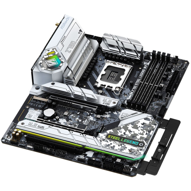 AsRock Z790 STEEL LEGEND WIFI (1700, 4*DDR5, 3*PCIex16, HDMI/DP, 8xSATA, 6xM.2, 2.5Glan,7.1ch, ATX)