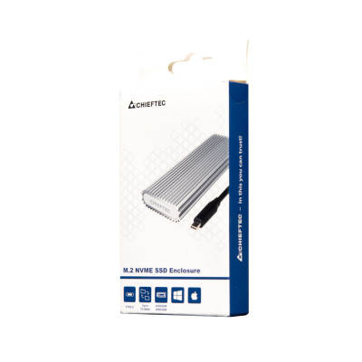 Корпус для M.2 NVME SSD CHIEFTEC CEB-M2C, aluminium,USB3.0,RETAIL