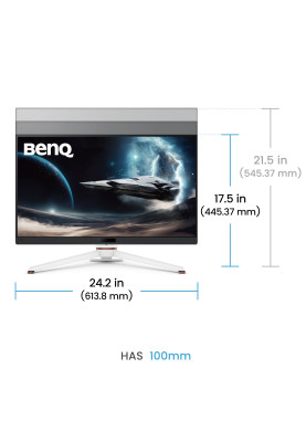 TFT 27" BenQ EX271U, 4K UHD, IPS, 165Гцб 1ms, HDMI, DP, USB-C, HAS, Pivot, чорно-білий