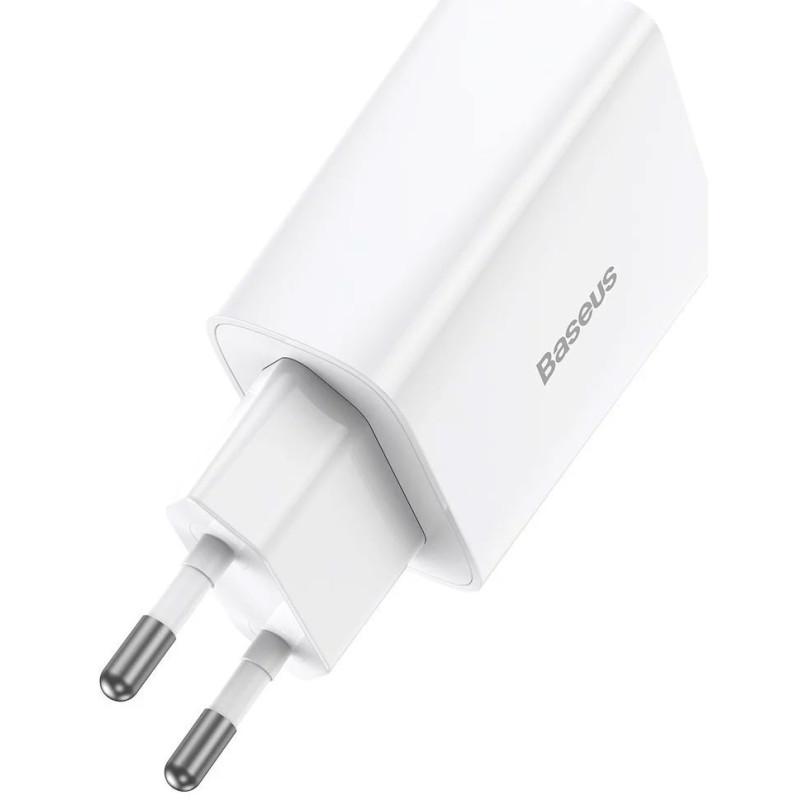 Зарядний пристрій 1xUSB 20W (USB-C) Білий Baseus
