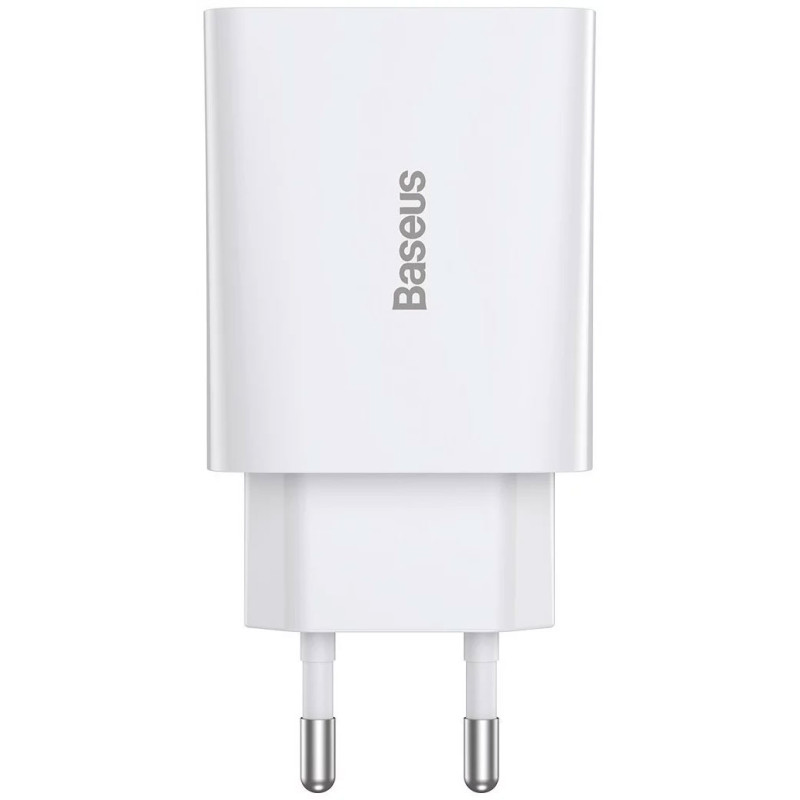 Зарядний пристрій 1xUSB 20W (USB-C) Білий Baseus